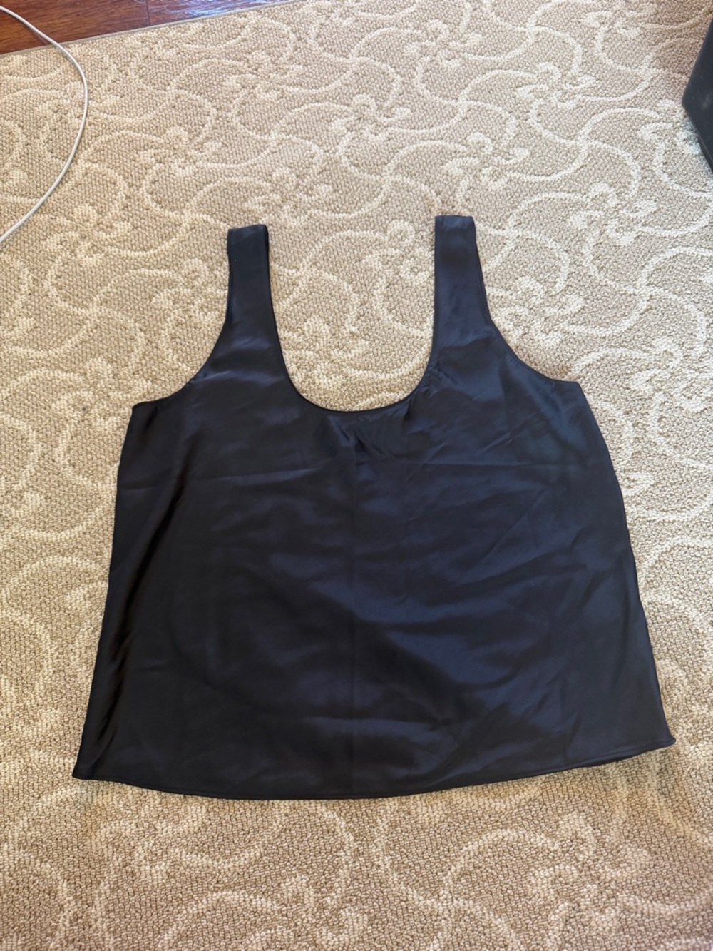 Abercrombie & Fitch Black Scoop Tank with Wide Straps